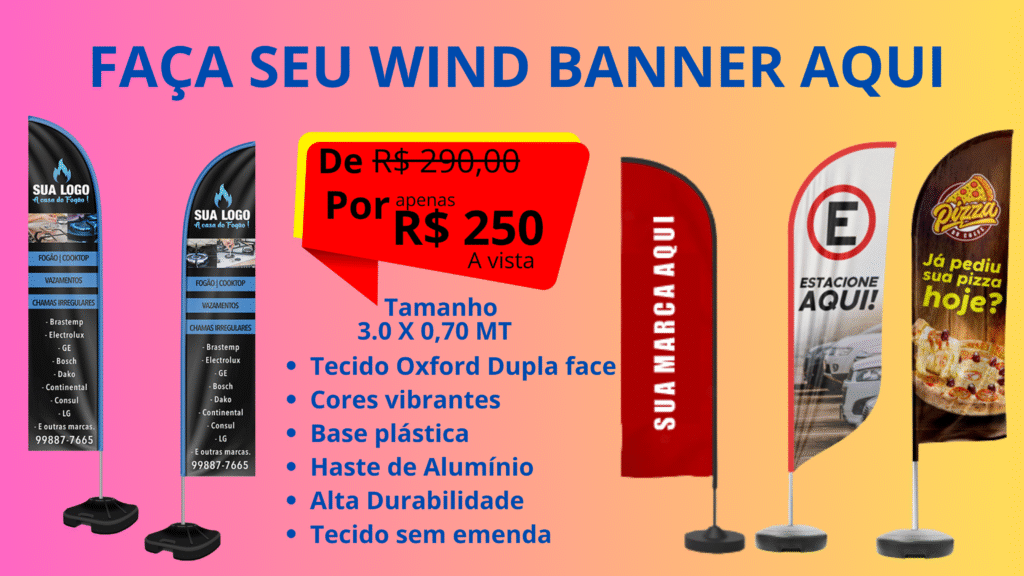 WIND BANNER EM RIO VERDE